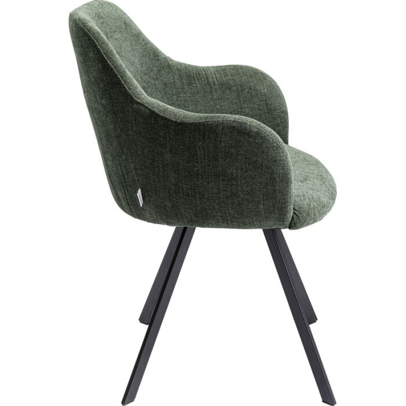 Swivel Armchair Lady Loco Coco Green